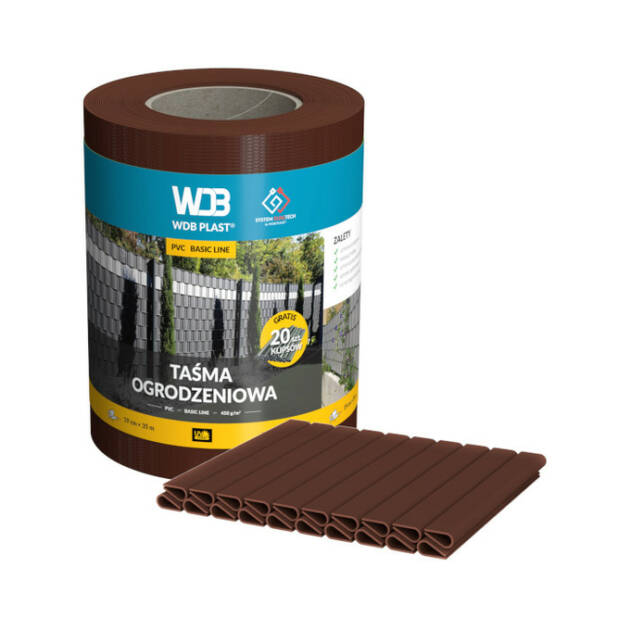 TRAKA ZA PANEL OGRADU BASIC LINE (RAL8011) SMEĐA ROLA=35m