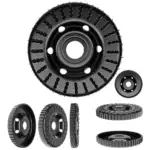 Tanjur - brusni disk, utisnuti turbo frezer DEDRA F692020 120mm, gradacija