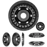 Tanjur - kosi utisnuti turbo frezer kutni 45 stupnjeva 120mm DEDRA F692030